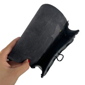 LEATHER HISTORICAL BELT BAG, antler, black