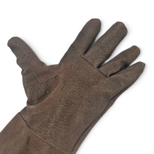 Leather Musketeer Gloves for Fencers, Brown