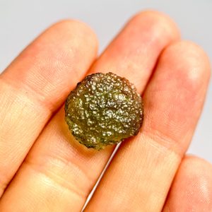 Moldavite, a Tektite from the Czech Republic – Sphere Shape