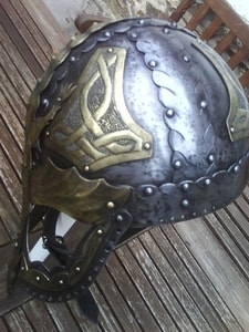 VIKING - DRAGON, FANTASY VIKING HELMET WITH BRASS - VIKING AND NORMAN HELMETS{% if kategorie.adresa_nazvy[0] != zbozi.kategorie.nazev %} - ARMOUR HELMETS, SHIELDS{% endif %}