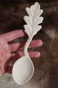 OAK LEAF, CARVED SPOON - DISHES, SPOONS, COOPERAGE{% if kategorie.adresa_nazvy[0] != zbozi.kategorie.nazev %} - WOOD{% endif %}