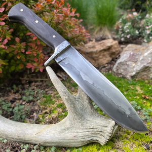 Couteau forgé Old Shatterhand, acier damassé