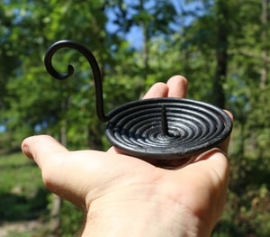 Bougie médiévale forgée, mise en bouteille