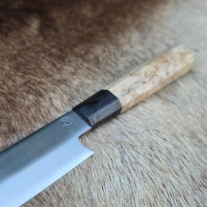 Japanisches Yanagiba-Messer aus Edelstahl, Birke