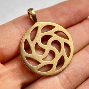 SUN SYMBOL, bronze pendant