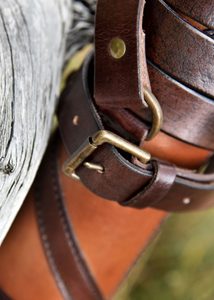 Capsula, leather Roman holder for 3 scrolls