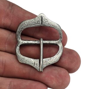 MEDIEVAL BUCKLE, castle of Sion near Kutná Hora, Bohemia, 15th century, zinc