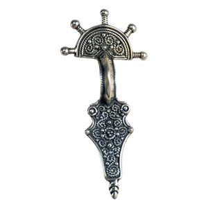 FIBULA - bridge Slavic pendant, Serbia, silver 925