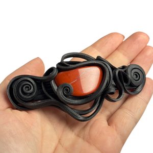 JASPER, rouge, broche à cheveux