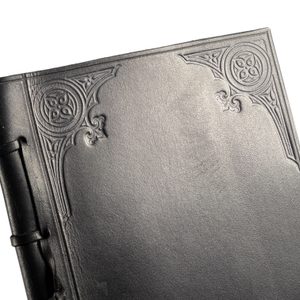 GOTHIC, leather notebook, lined, black