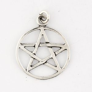 PENTAGRAM, silver pendant, Ag 925, small