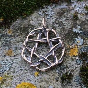 PENTACLE, bronze pendant