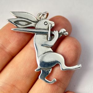 RABBIT pendant, Kingdom Come: Deliverance II, silver 925/1000