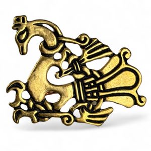 Paon viking, broche, Toftegård, bronze