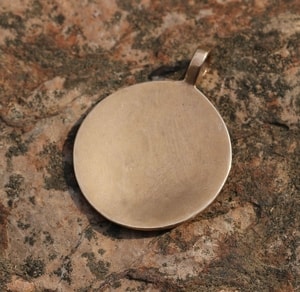 BRONZE AGE SUN II, bronze pendant