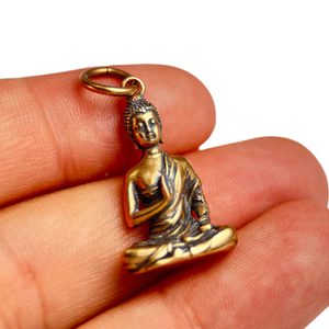BUDDHA, čakrový přívěšek, bronz