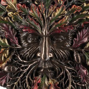 Green man - autumn equinox, wall plaque