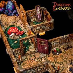 Dungeons & Lasers: Dwarven mine - Half-height Walls