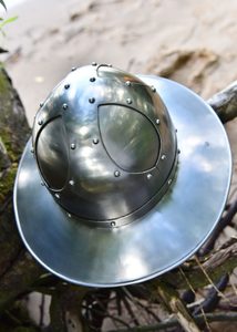 Iron hat with brim, 1.6 mm