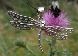 DRAGONFLY, pendentif en argent, Ag 925