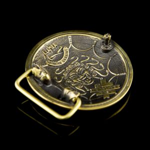 SPARTA - bouclier, boucle de ceinture, laiton