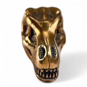 TYRANNOSAURUS REX, T-Rex, skull pendant, bronze