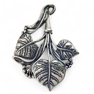 LIME LEAVES, Slavic Tree, pendant, silver 925, 10 g