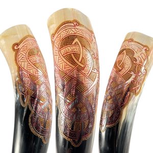 Viking Dragon, decorated Viking horn