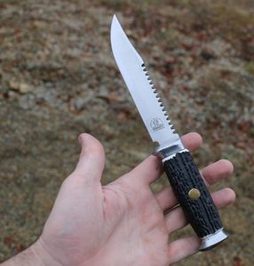 HUNTING KNIFE MIKOV 376-NH-1/Z WITH A SAW - SWISS ARMY KNIVES{% if kategorie.adresa_nazvy[0] != zbozi.kategorie.nazev %} - WEAPONS - SWORDS, AXES, KNIVES{% endif %}