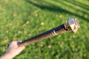 BULAWA, bronze mace with wooden shaft