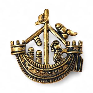 Medieval pilgrim pendant - Phallus and ship, 14th century