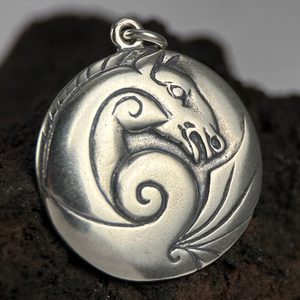 CERLIC HORSE Silver Pendant