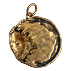 SUN and MOON, pendant, bronze