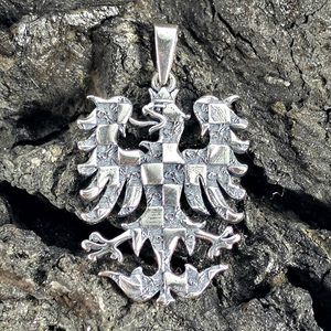 Silver Moravian Eagle Pendant, 925 Silver