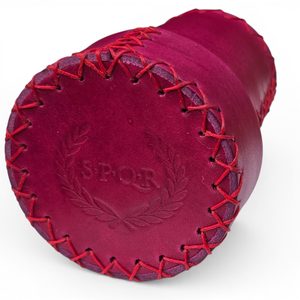 Cup and dice set 6x, SPQR red