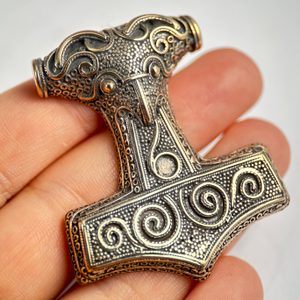 RAVEN THOR HAMER Scania, bronze, pendant