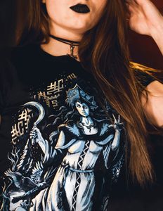 MORANA, GODDESS OF DEATH, COLORED WOMEN'S T-SHIRT - WOMEN'S T-SHIRTS{% if kategorie.adresa_nazvy[0] != zbozi.kategorie.nazev %} - NAAV{% endif %}