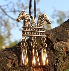 BRONZE HORSE PENDANT, Russia