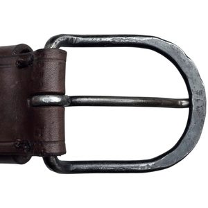 Leather belt with forged buckle, Trilobit