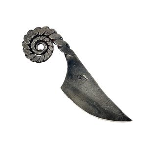 MINOTAUTR hand forged neck knife with sheath