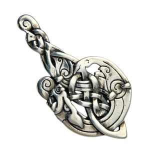 Mac Tíre, Celtic Wolf, silver pendant