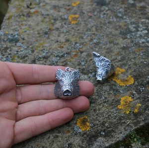 SANGLIER - pendentif, argent massif