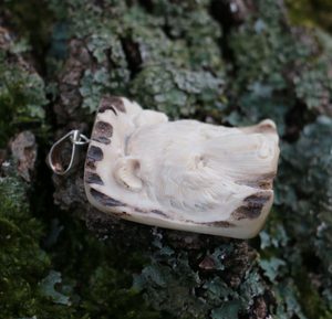 BEAR, CARVED ANTLER PENDANT - ANIMAL PENDANTS{% if kategorie.adresa_nazvy[0] != zbozi.kategorie.nazev %} - JEWELLERY - BRONZE, ZINC{% endif %}