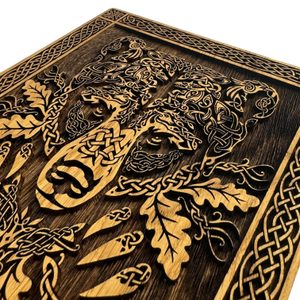 Ours - tableau mural en bois 21x30cm