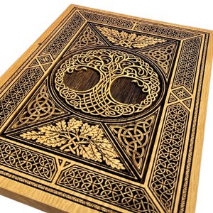 Arbor Vitae tree of life, wall decoration, wood 32x46cm