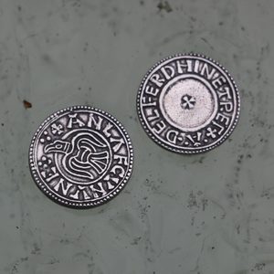 Anlaf Guthfrithsson, Nordumbira und Dublin Wikingermünze, Nachbildung, Silber 925