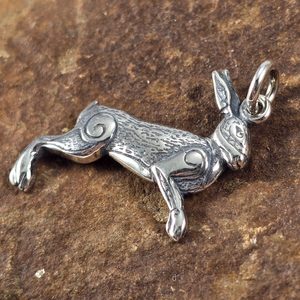 Celtic hare, pendant, silver 925/1000