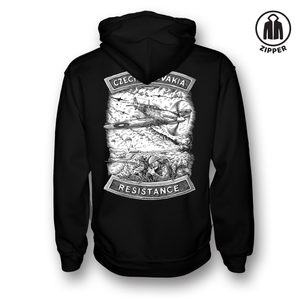 Tchécoslovaquie, résistance à la Seconde Guerre mondiale, sweat à capuche zippé