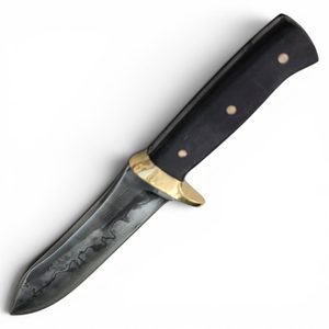 Couteau forgé Vinnetou, acier damassé
