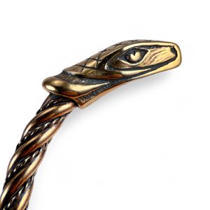 Jörmungandr, Viking Bracelet, snake, serpent, bronze